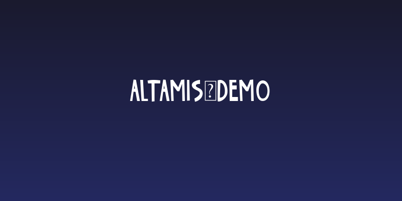 Altamis_Demo Social Header