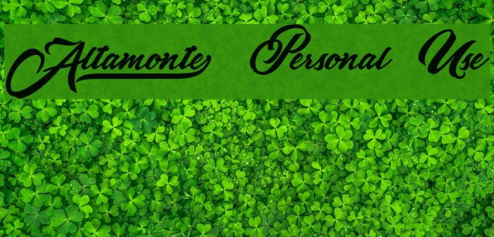 Altamonte[ Personal Use Font examples