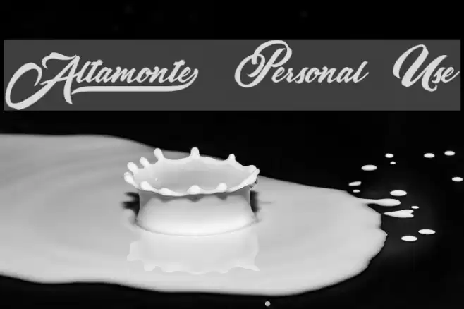 Altamonte[ Personal Use Font examples