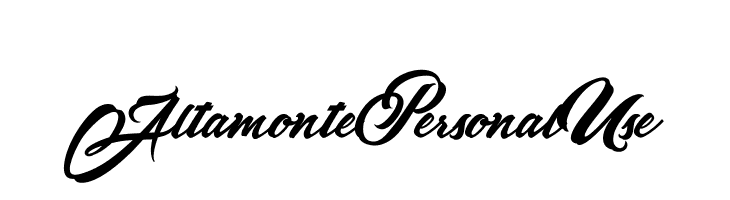 AltamontePersonalUse Font