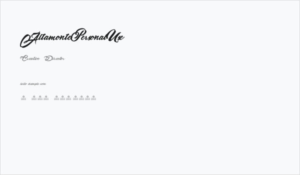 AltamontePersonalUse Business Card