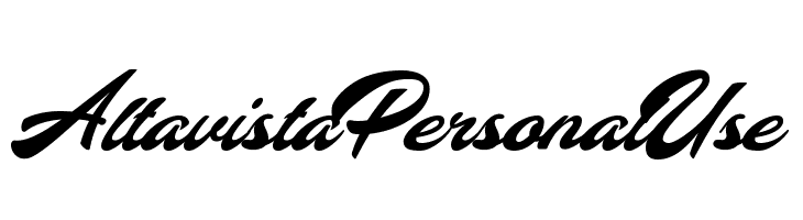 Altavista Personal Use फ़ॉन्ट