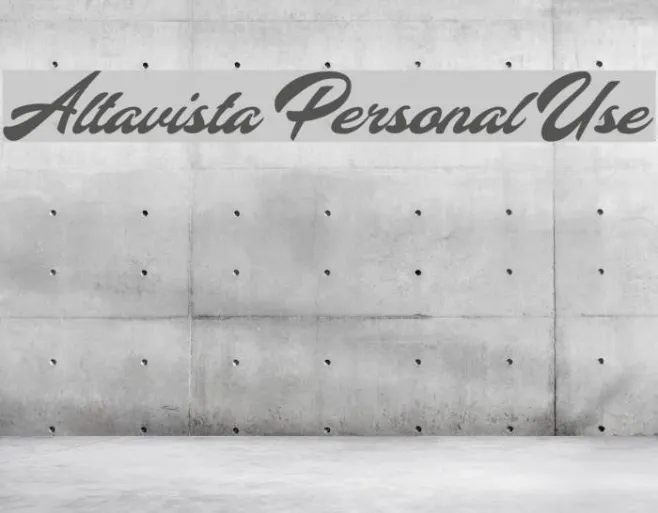 Altavista Personal Use Example 3