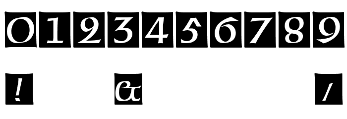 Alte Caps Font OTHER CHARS