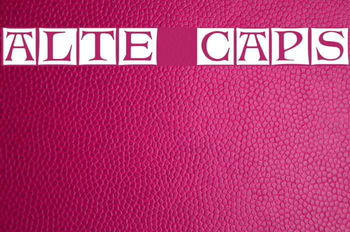 Alte Caps Font examples