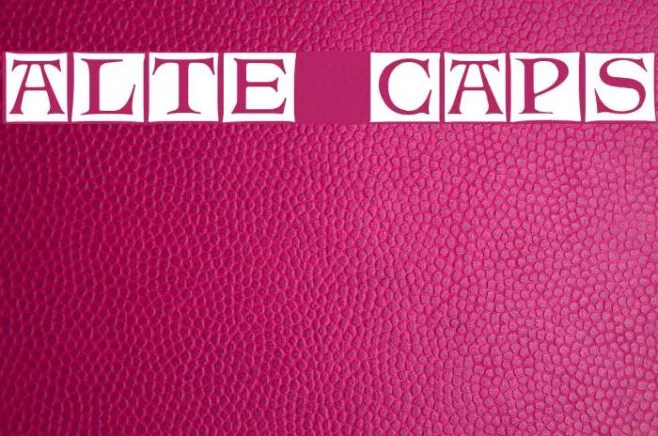 Alte Caps Example 1