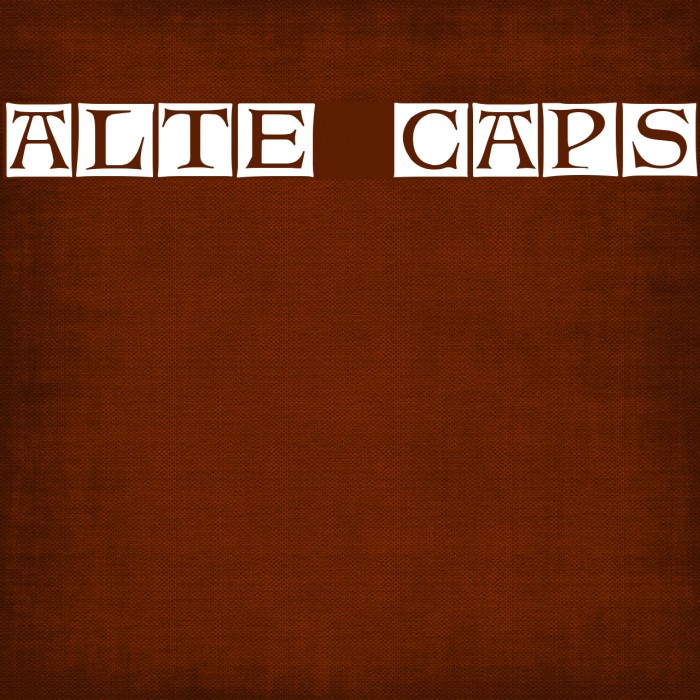 Alte Caps Font examples
