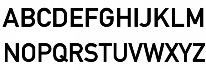 Alte DIN 1451 Mittelschrift gepraegt 字体 大写