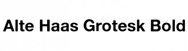 Alte Haas Grotesk Bold  Скачать бесплатные шрифты