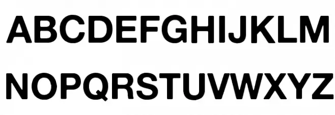 Alte Haas Grotesk Bold Schriftart Groß