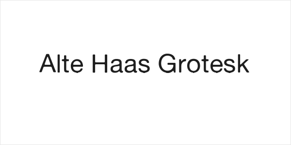 Alte Haas Grotesk Logo