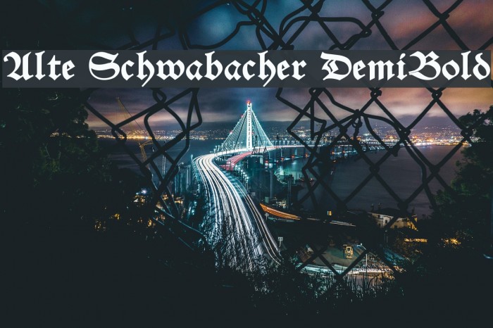 Alte Schwabacher DemiBold Example 1