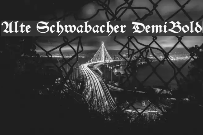 Alte Schwabacher DemiBold Font examples