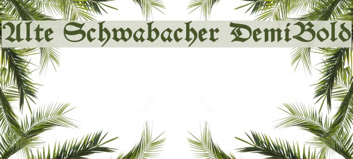Alte Schwabacher DemiBold Example 2