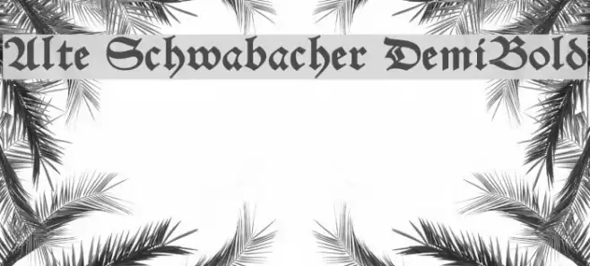 Alte Schwabacher DemiBold Font examples