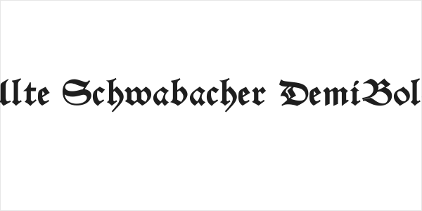 Alte Schwabacher DemiBold Logo