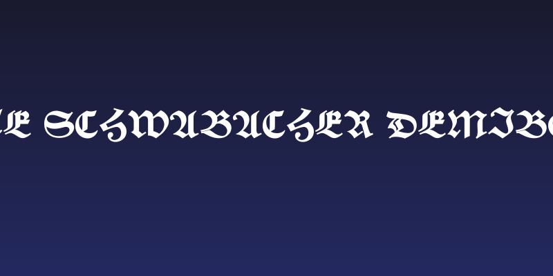 Alte Schwabacher DemiBold Social Header