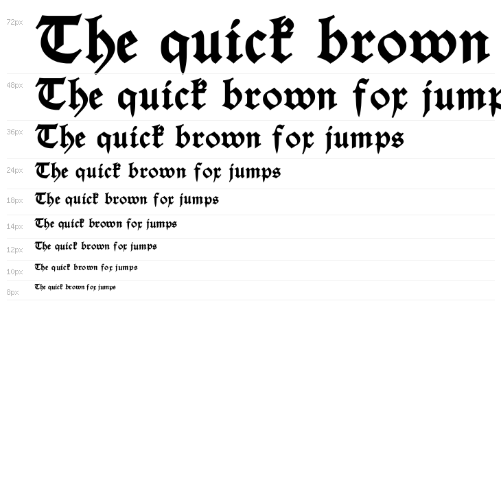 Alte Schwabacher DemiBold Waterfall