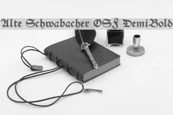 Alte Schwabacher OSF DemiBold Font examples