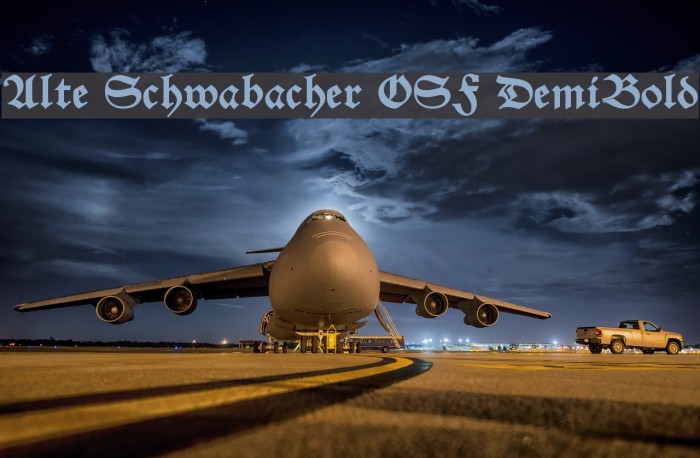 Alte Schwabacher OSF DemiBold Font examples