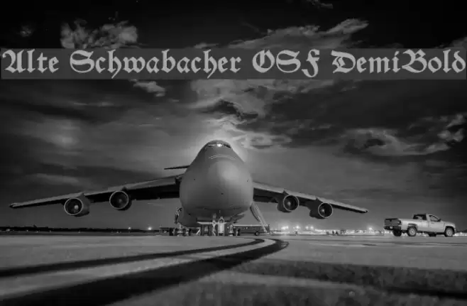 Alte Schwabacher OSF DemiBold Font examples