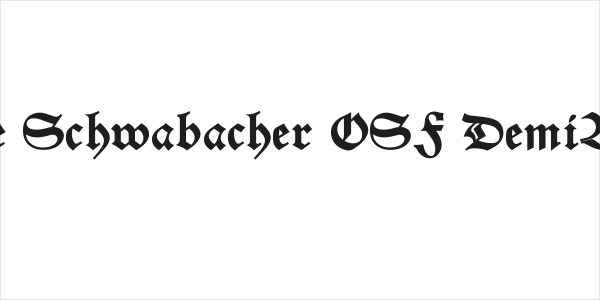 Alte Schwabacher OSF DemiBold Logo