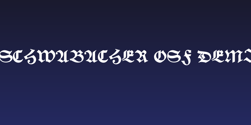 Alte Schwabacher OSF DemiBold Social Header