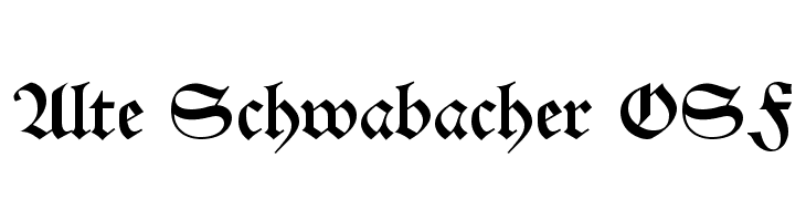 Alte Schwabacher OSF Font