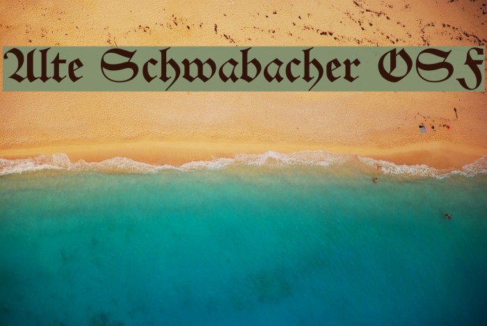 Alte Schwabacher OSF Font examples