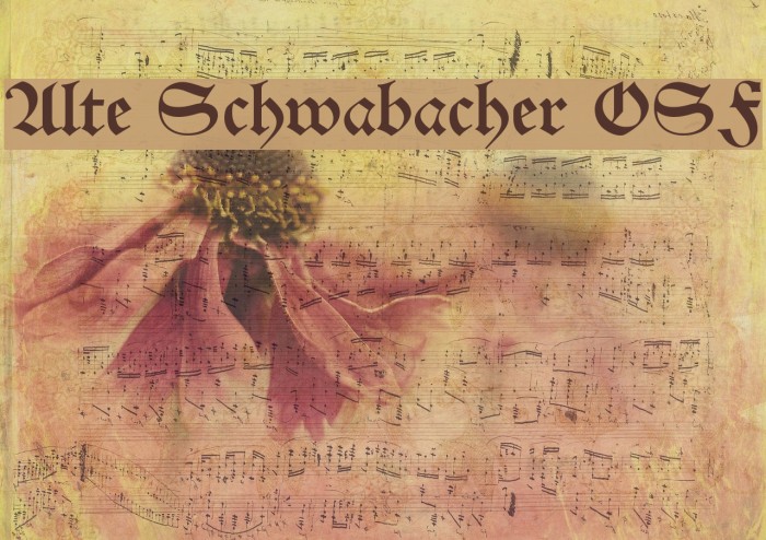 Alte Schwabacher OSF Font examples