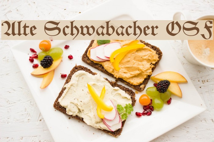 Alte Schwabacher OSF Font examples