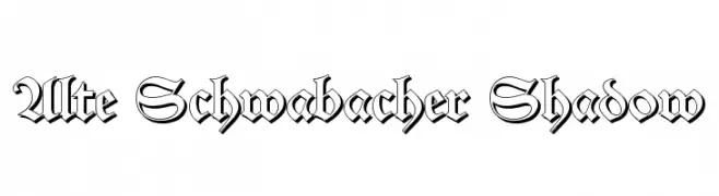Alte Schwabacher Shadow  Frei Schriftart Herunterladen