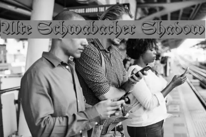 Alte Schwabacher Shadow Font examples