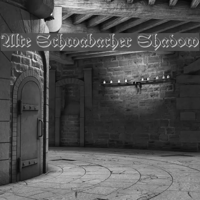 Alte Schwabacher Shadow Font examples