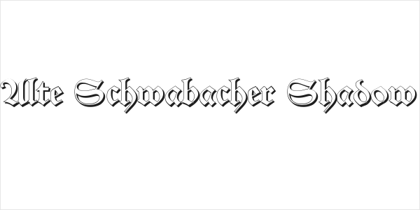Alte Schwabacher Shadow Logo