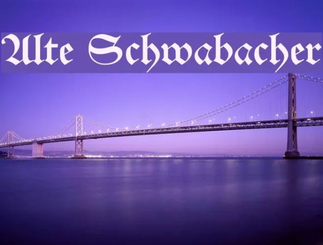 Alte Schwabacher Example 1