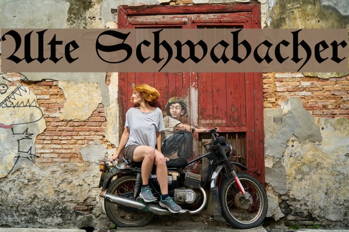 Alte Schwabacher Font examples