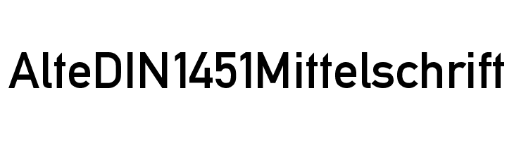 AlteDIN1451Mittelschrift  font caratteri gratis