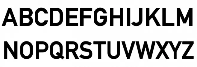 AlteDIN1451Mittelschrift 字体 大写