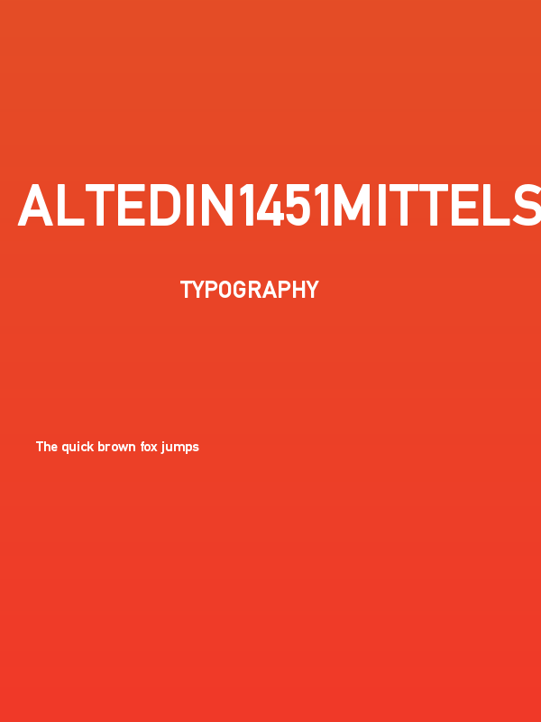 AlteDIN1451Mittelschrift Poster