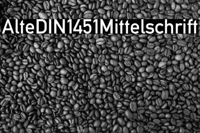 AlteDIN1451Mittelschrift Font examples