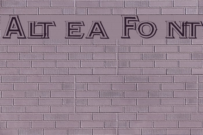 Altea Font examples