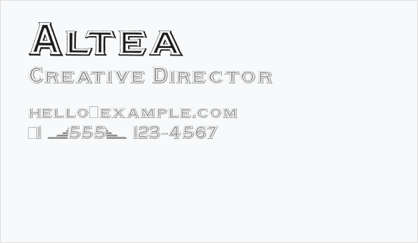 Altea Business Card