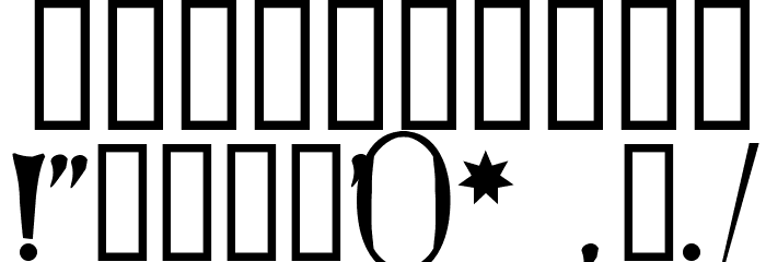 Altenburg!` Font OTHER CHARS