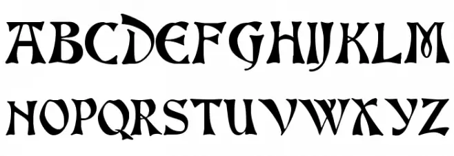 Altenburg!` Schriftart Groß