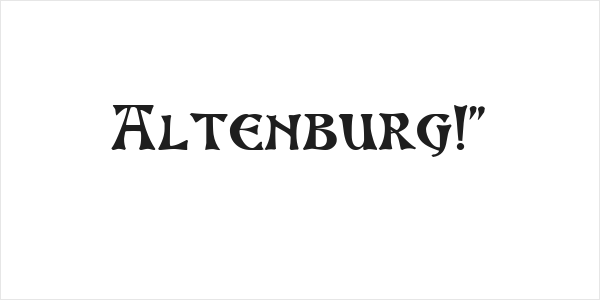 Altenburg!" Logo
