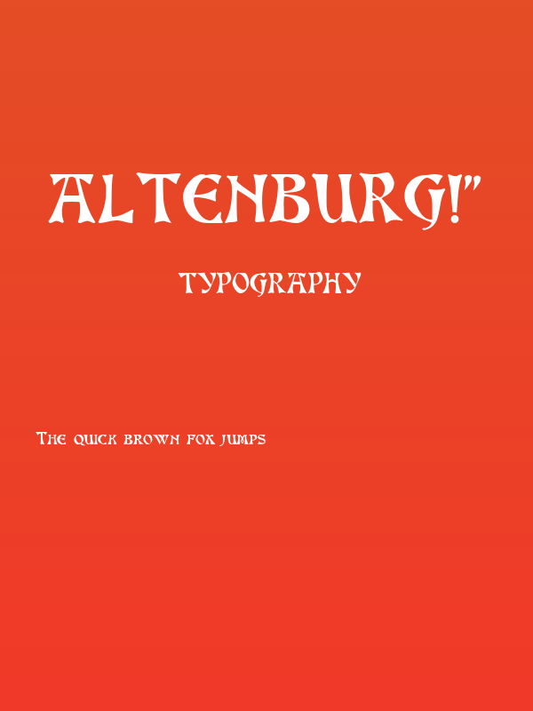 Altenburg!" Poster