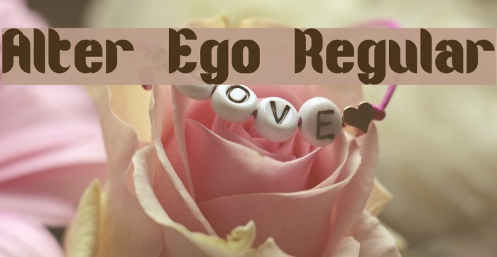 Alter Ego Regular Font examples