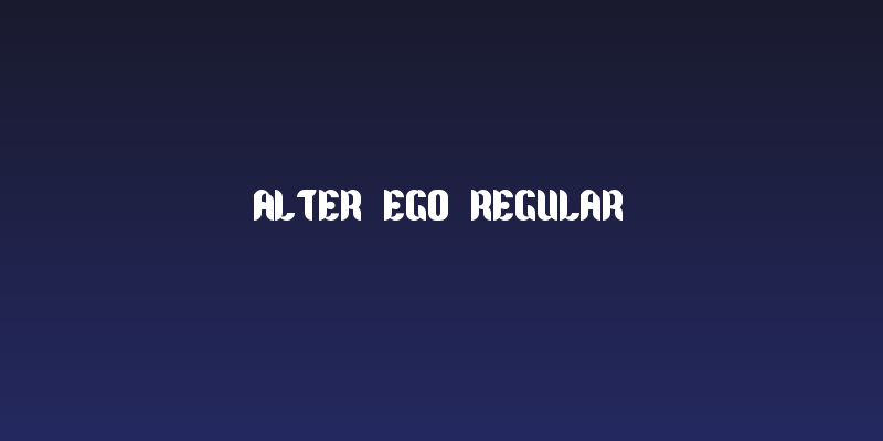 Alter Ego Regular Social Header