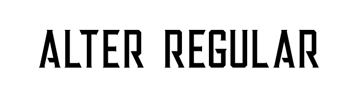 Alter Regular Font